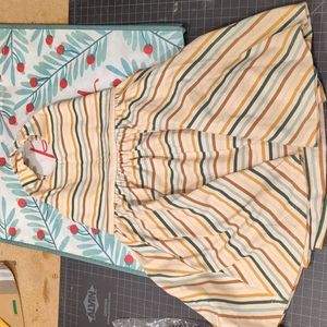 Alice & Ames pinafore dress - rollerblade stripe - 3T and 6 - new